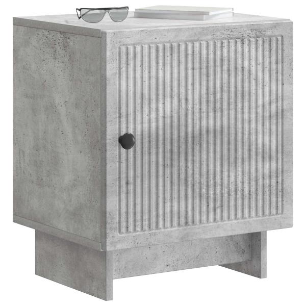 Nachttisch 2 stk. Betongrau 43 x 34,5 x 50 cm Holzwerkstoff
