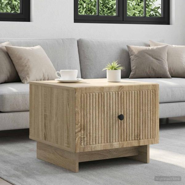 ARDEBO.de - Couchtisch Sonoma-Eiche 49 x 50 x 40 cm Holzwerkstoff