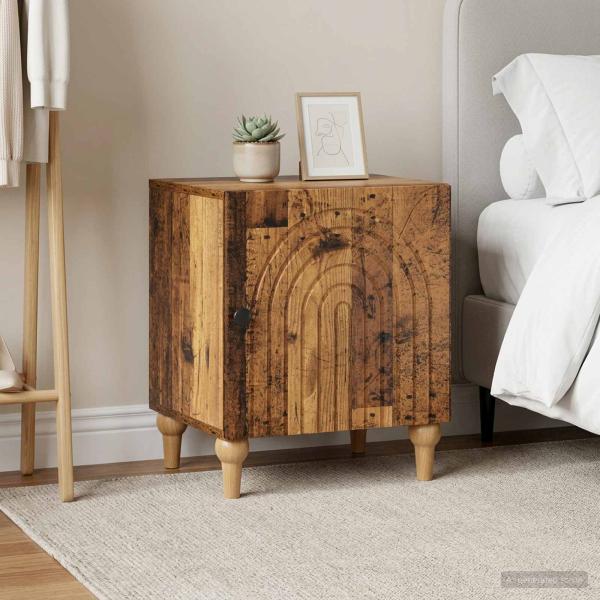 ARDEBO.de - Nachttisch 2 stk. Altholz 43 x 34,5 x 50 cm Holzwerkstoff