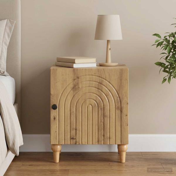 ARDEBO.de - Nachttisch Artisan-Eiche 43 x 34,5 x 50 cm Holzwerkstoff