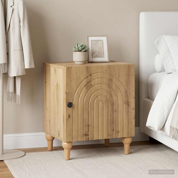ARDEBO.de - Nachttisch 2 stk. Artisan-Eiche 43 x 34,5 x 50 cm Holzwerkstoff