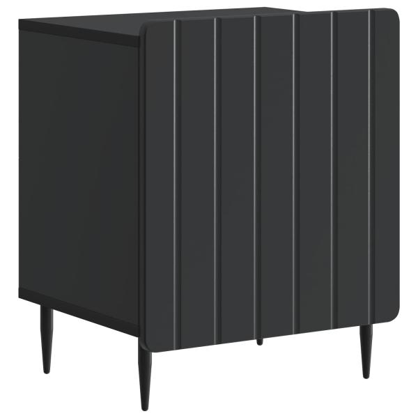 Nachttisch Schwarz 43 x 34,5 x 52 cm Holzwerkstoff