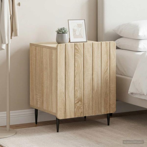 Nachttisch 2 Stk. Sonoma-Eiche 43 x 34,5 x 52 cm Holzwerkstoff
