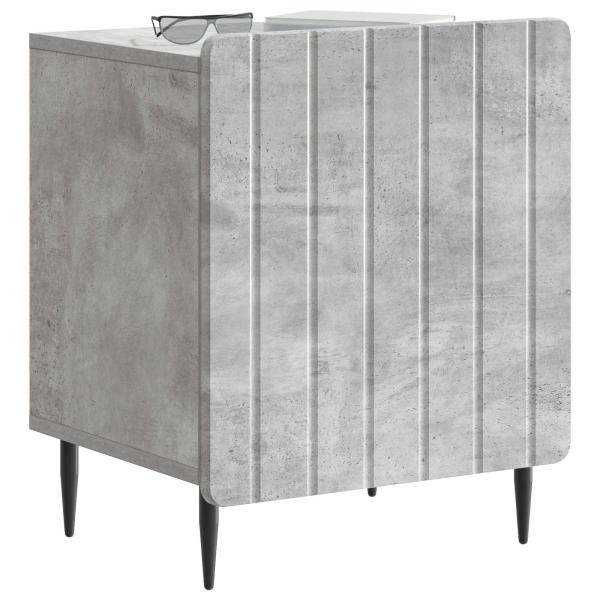 Nachttisch 2 Stk. Betongrau 43 x 34,5 x 52 cm Holzwerkstoff