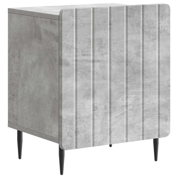 Nachttisch 2 Stk. Betongrau 43 x 34,5 x 52 cm Holzwerkstoff