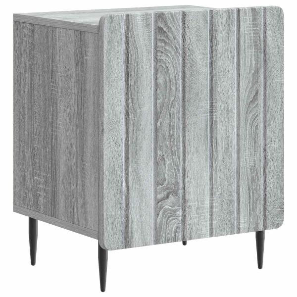 Nachttisch 2 Stk. Sonoma-Grau 43 x 34,5 x 52 cm Holzwerkstoff