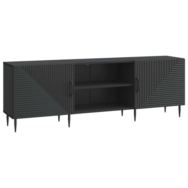 TV-Schränk 150 x 31 x 50 cm Schwarz Holzwerkstoff