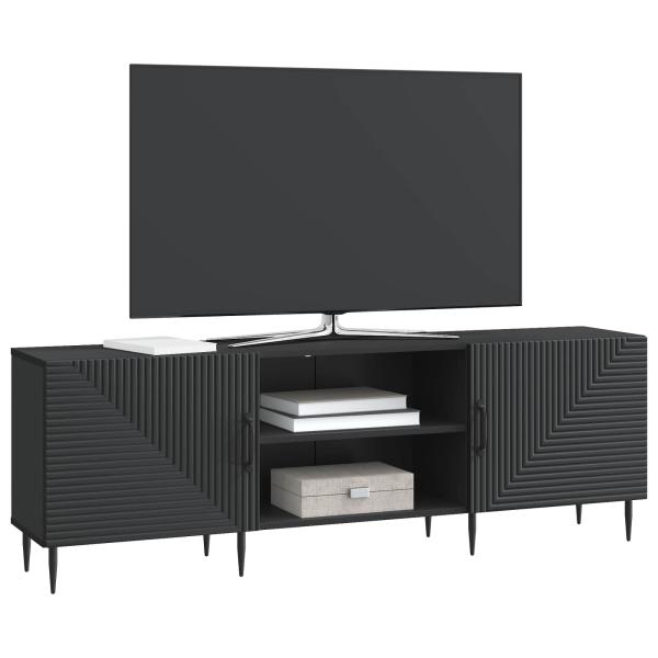 TV-Schränk 150 x 31 x 50 cm Schwarz Holzwerkstoff