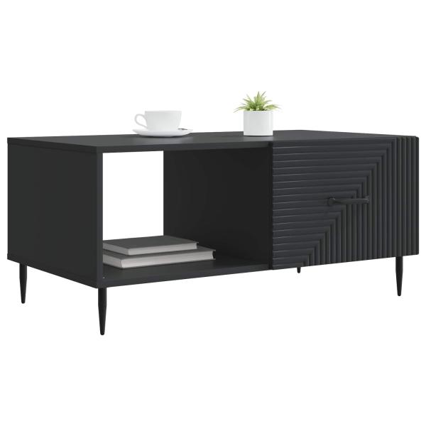 Couchtisch Schwarz 90 x 50 x 40 cm Holzwerkstoff