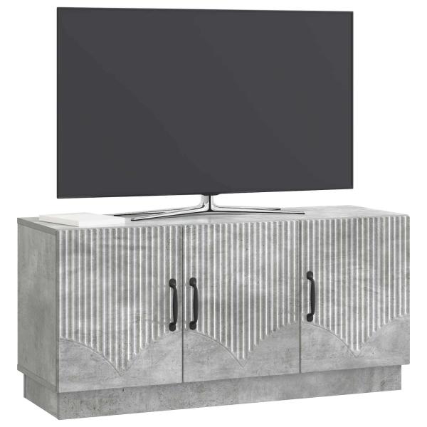 TV-Schränk Betongrau 99 x 34,5 x 47 cm Holzwerkstoff
