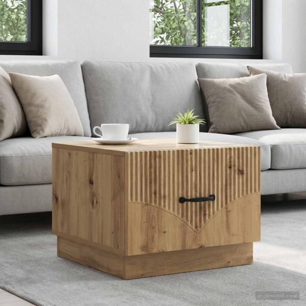 ARDEBO.de - Couchtisch Artisan-Eiche 49 x 50 x 37 cm Holzwerkstoff