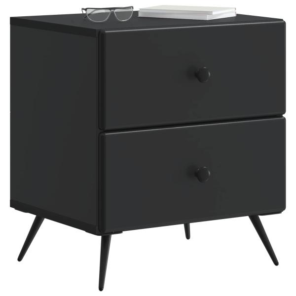 Nachttisch Schwarz 43 x 34,5 x 47,5 cm Holzwerkstoff