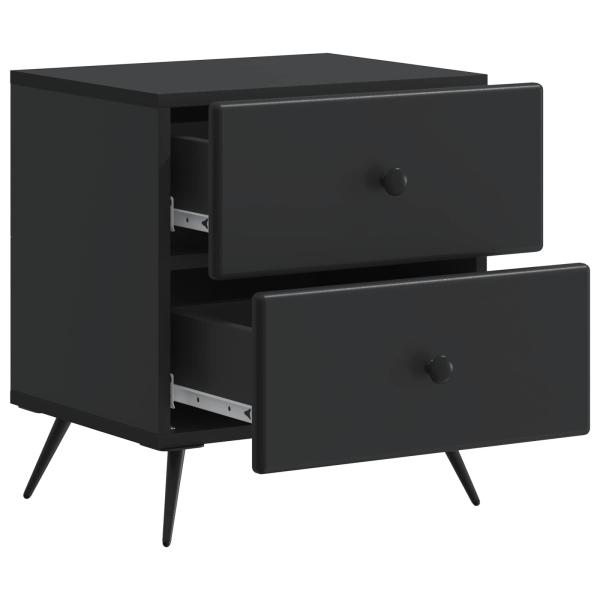 Nachttisch Schwarz 43 x 34,5 x 47,5 cm Holzwerkstoff
