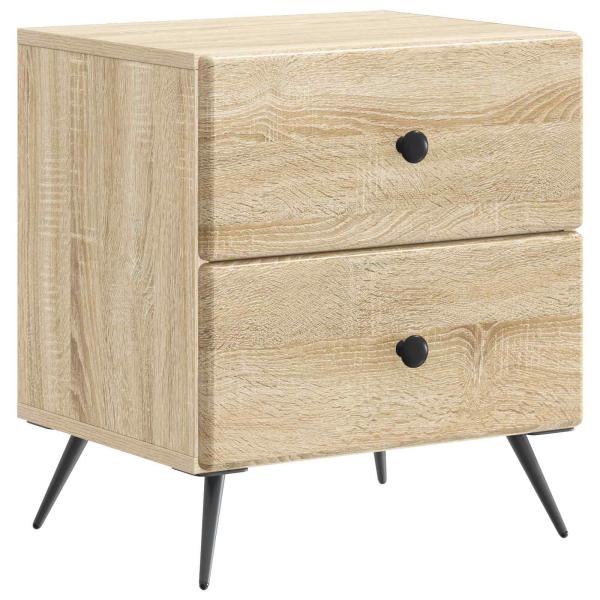 Nachttisch 2 Stk. Sonoma-Eiche 43 x 34,5 x 47,5 cm