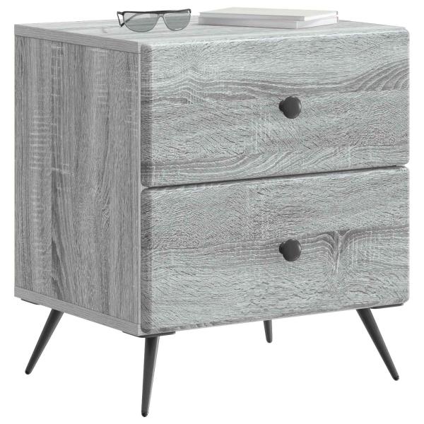 Nachttisch Sonoma-Grau 43 x 34,5 x 47,5 cm Holzwerkstoff