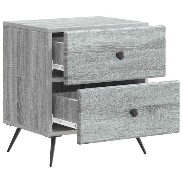 Nachttisch Sonoma-Grau 43 x 34,5 x 47,5 cm Holzwerkstoff