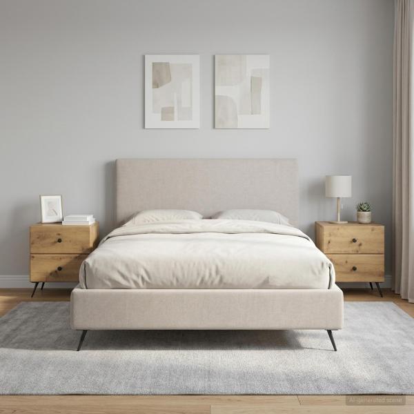 ARDEBO.de - Nachttisch 2 stk. Artisan-Eiche 43 x 34,5 x 47,5 cm