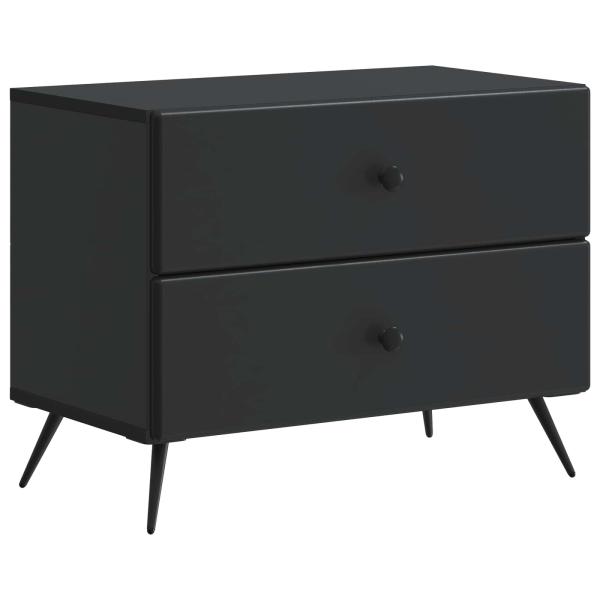 Nachttisch Schwarz 62 x 34,5 x 47,5 cm Holzwerkstoff