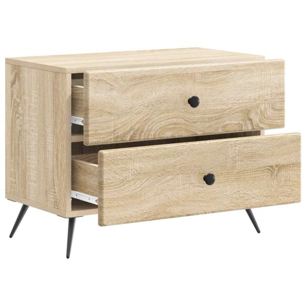 Nachttisch Sonoma-Eiche 62 x 34,5 x 47,5 cm Holzwerkstoff