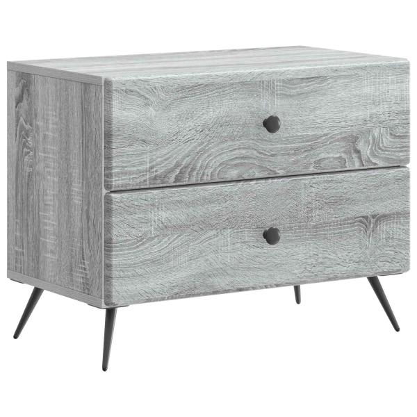 Nachttisch Sonoma-Grau 62 x 34,5 x 47,5 cm Holzwerkstoff