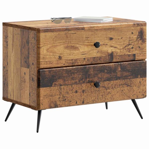 Nachttisch Altholz 62 x 34,5 x 47,5 cm Holzwerkstoff