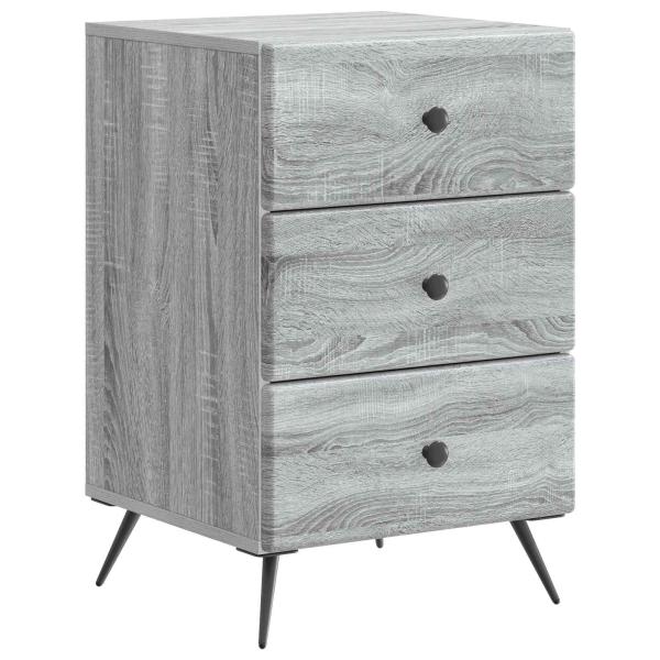 Nachttisch Sonoma-Grau 43 x 41 x 66,5 cm Holzwerkstoff