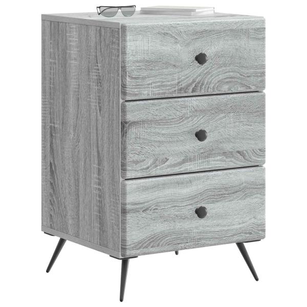 Nachttisch Sonoma-Grau 43 x 41 x 66,5 cm Holzwerkstoff