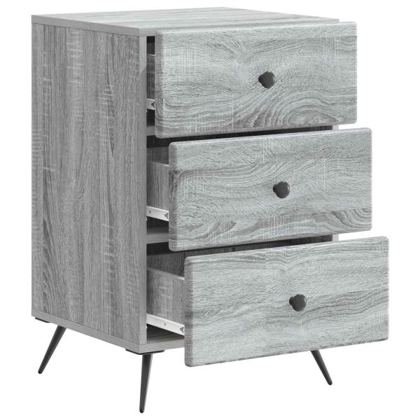 Nachttisch Sonoma-Grau 43 x 41 x 66,5 cm Holzwerkstoff