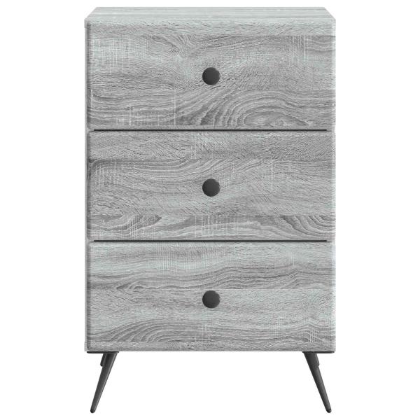 Nachttisch Sonoma-Grau 43 x 41 x 66,5 cm Holzwerkstoff