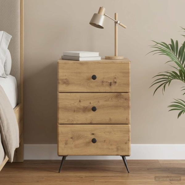 ARDEBO.de - Nachttisch Artisan-Eiche 43 x 41 x 66,5 cm Holzwerkstoff