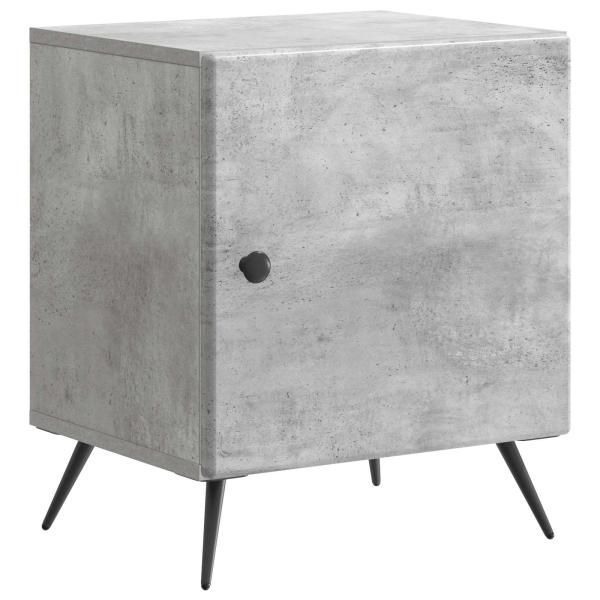 Nachttisch Betongrau 43 x 34,5 x 50 cm Holzwerkstoff