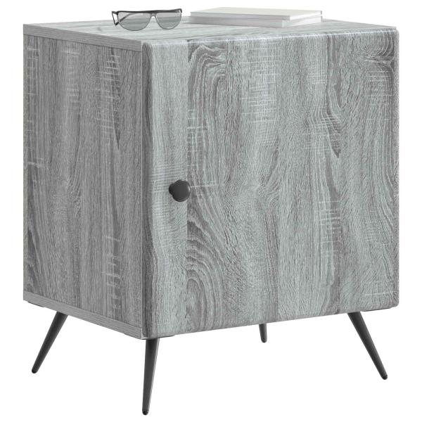 Nachttisch Graues Sonoma 43 x 34,5 x 50 cm Holzwerkstoff
