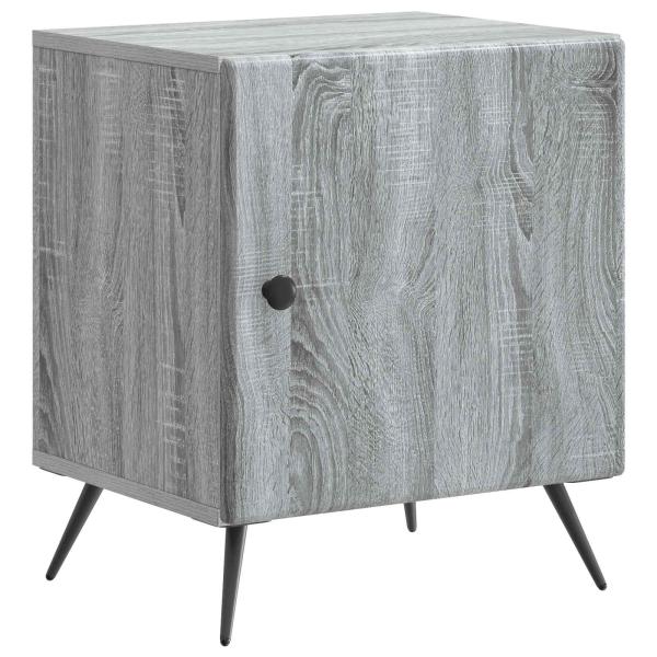 Nachttisch 2 stk. Graues Sonoma 43 x 34,5 x 50 cm Holzwerkstoff