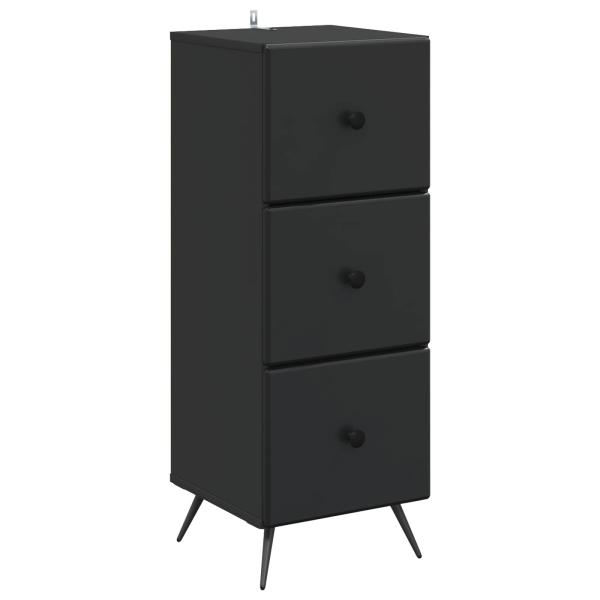 Schubladenschrank Schwarz 33 x 34,5 x 90 cm Holzwerkstoff