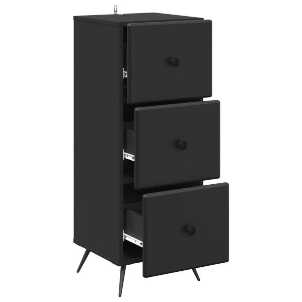 Schubladenschrank Schwarz 33 x 34,5 x 90 cm Holzwerkstoff