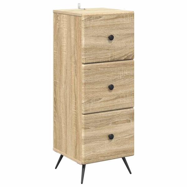 Schubladenschrank Sonoma-Eiche 33 x 34,5 x 90 cm Holzwerkstoff