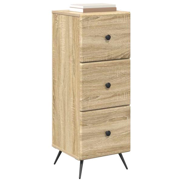 Schubladenschrank Sonoma-Eiche 33 x 34,5 x 90 cm Holzwerkstoff