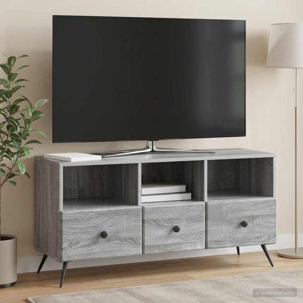 ARDEBO.de - TV-Schränk Graues Sonoma 102 x 34,5 x 50 cm Holzwerkstoff