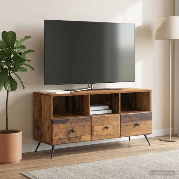 ARDEBO.de - TV-Schränk Altholz 102 x 34,5 x 50 cm Holzwerkstoff