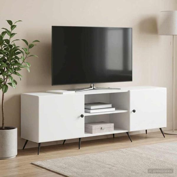ARDEBO.de - TV-Schränk 150 x 31 x 50 cm Weiß Holzwerkstoff
