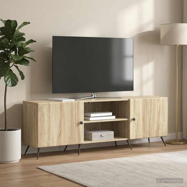 ARDEBO.de - TV-Schränk 150 x 31 x 50 cm Sonoma-Eiche Holzwerkstoff