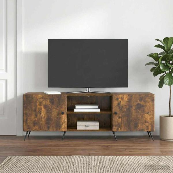 TV-Schränk 150 x 31 x 50 cm Räuchereiche Holzwerkstoff