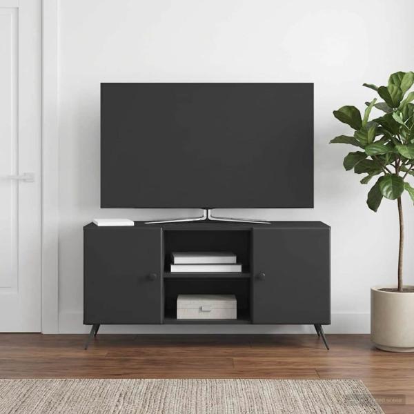 ARDEBO.de - TV-Schränk Schwarz 102 x 34,5 x 50 cm Holzwerkstoff