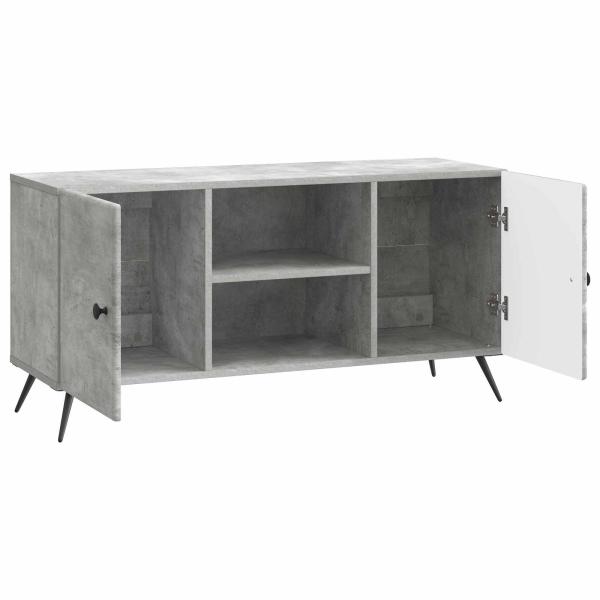TV-Schränk 102 x 34,5 x 50 cm Betongrau Holzwerkstoff
