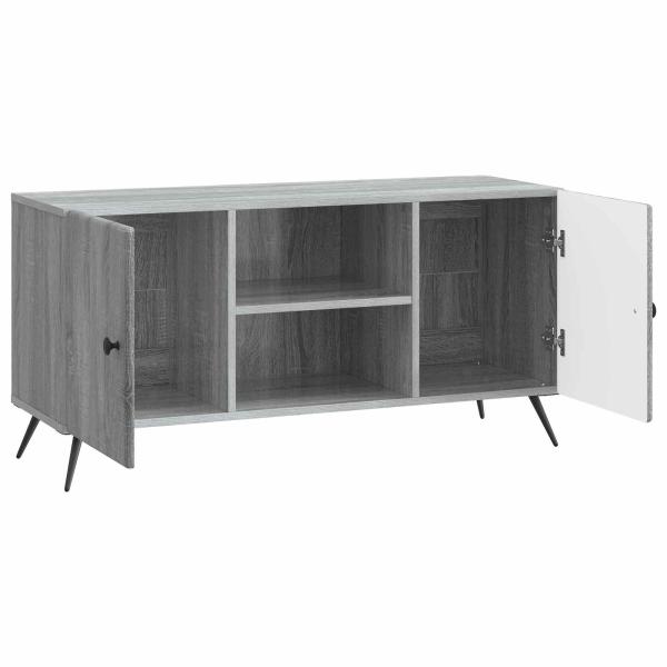 TV-Schränk 102 x 34,5 x 50 cm Sonoma-Grau Holzwerkstoff