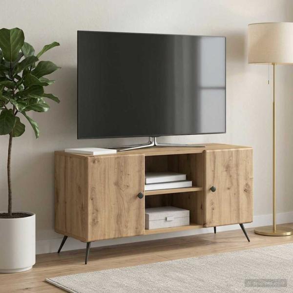ARDEBO.de - TV-Schränk 102 x 34,5 x 50 cm Artisan-Eiche Holzwerkstoff