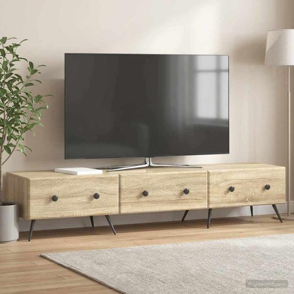 TV-Schränk Sonoma-Eiche 147 x 34,5 x 30 cm Holzwerkstoff
