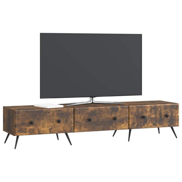TV-Schränk Geräucherte Eiche 147 x 34,5 x 30 cm Holzwerkstoff