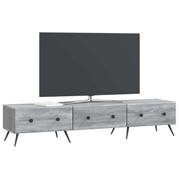 TV-Schränk Graues Sonoma 147 x 34,5 x 30 cm Holzwerkstoff