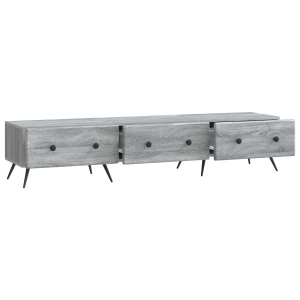 TV-Schränk Graues Sonoma 147 x 34,5 x 30 cm Holzwerkstoff